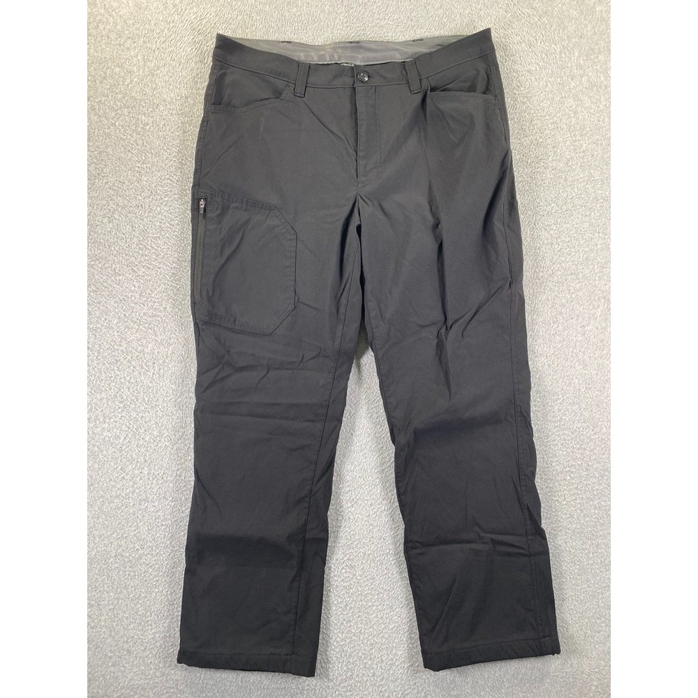Eddie Bauer Pants Mens 36x30 (36x29) Black Fleece Lined Tech Softshell Winter